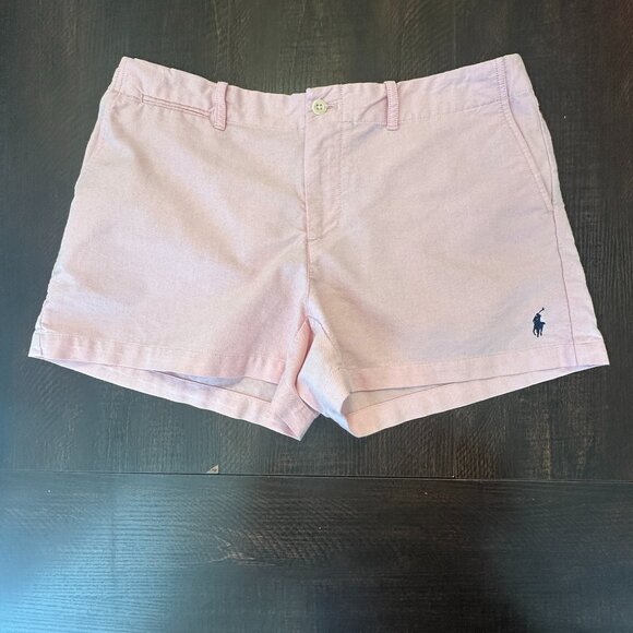 Ralph Lauren Women’s Pink Chino Shorts Size 8 Classic Casual Summer - Picture 1 of 8